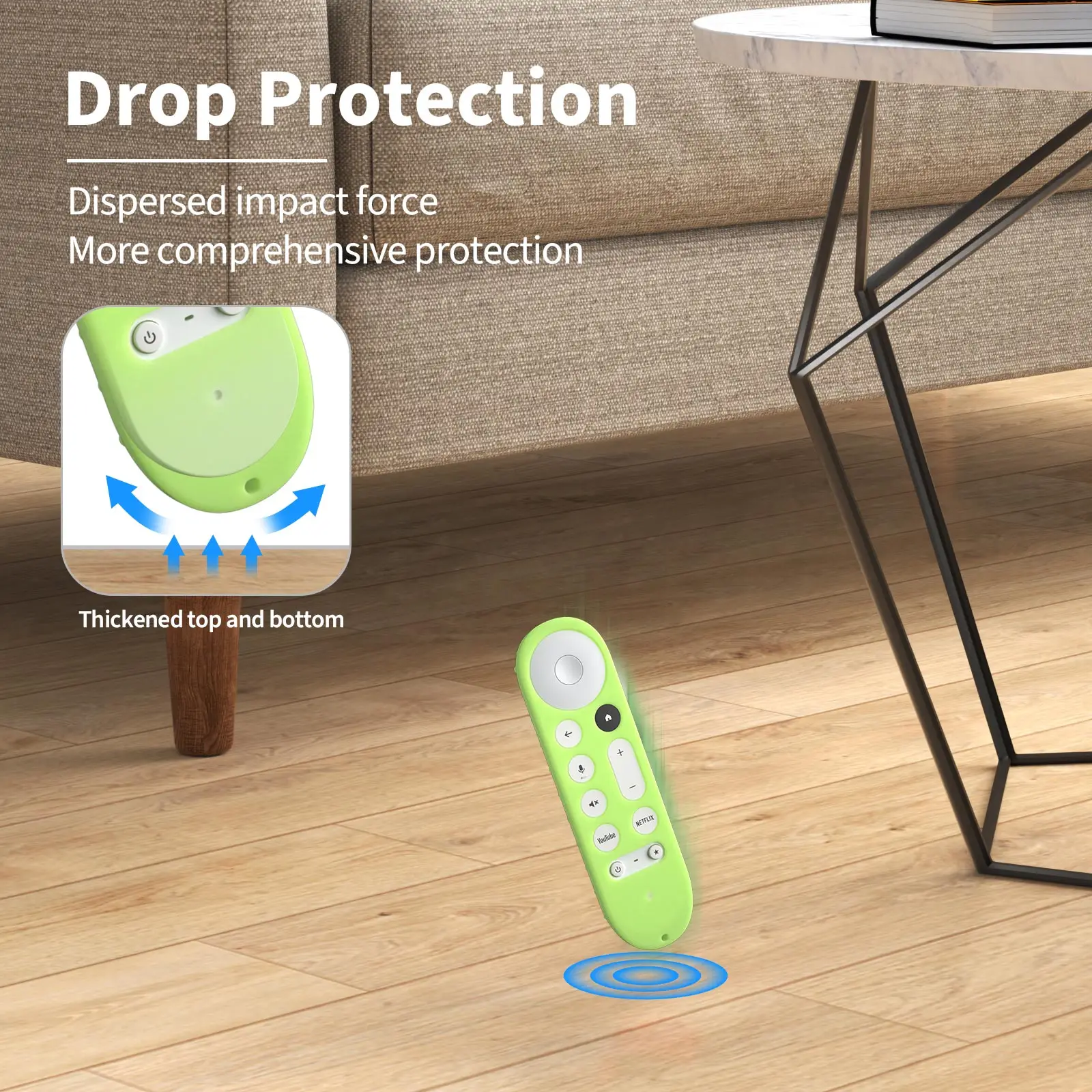 Нескользящий мягкий силиконовый чехол для пульта дистанционного управления Google