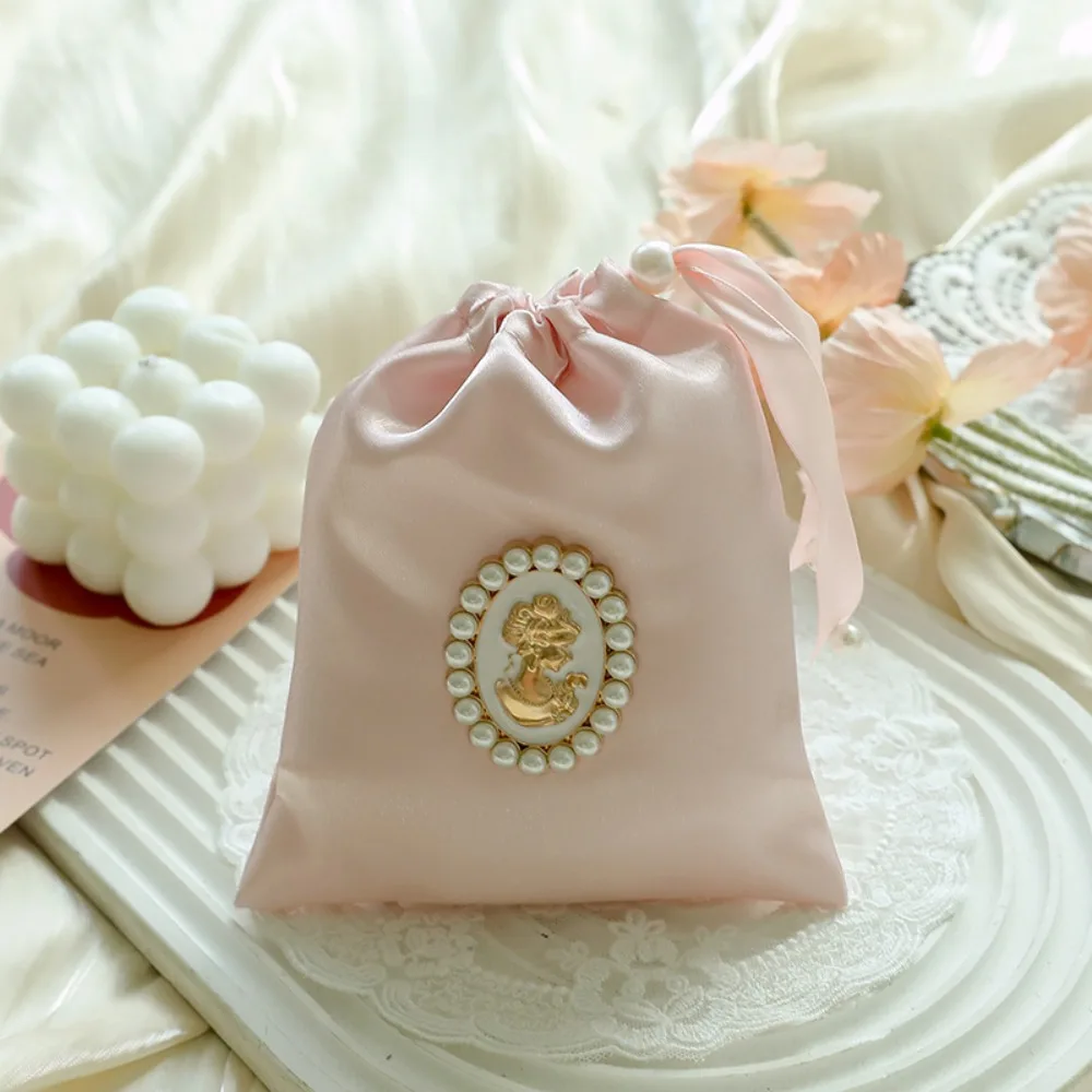 Подарочная элегантная свадебная сумка для конфет атласная мини-сумка сахара с