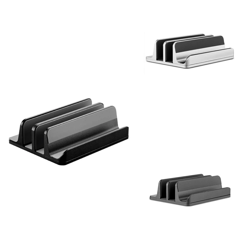 

Вертикальная подставка для ноутбука с 3 слотами для компьютера, планшета, телефона-подходит для всех моделей ноутбуков (до 17,3 дюймов)