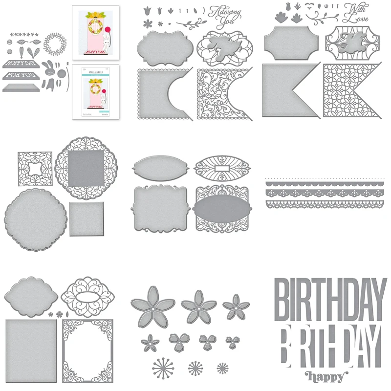 

Flowers Metal Cutting Dies for DIY Scrapbooking Decor Embossing Greeting Card Making Craft Stencil New 2019 Clear Stamps Nouveau