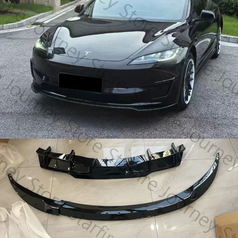 Для Tesla Model 3 Highland 2024 FDC Sport Protezione Maisonore Trim Spoiler ABS Nero Kit corpo in carbonio Автоаксессуары