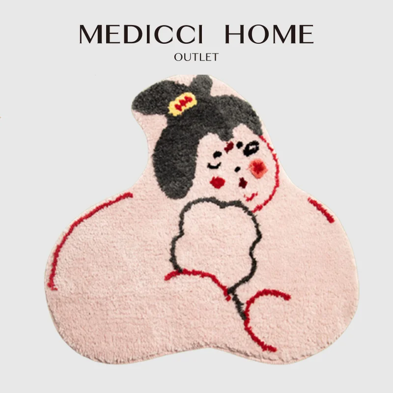 

Medicci Home Unique Design Carpet The Beauty Of The Tang Dynasty Inspired Design Fluffy Area Rugs Bathroom Floor Mat Retro Decor