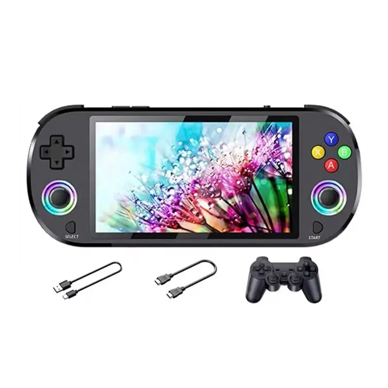 Домашняя игровая консоль M22 Pro Retro с 64 ГБ памяти, 5,0-дюймовым IPS-дисплеем, RGB LED-джойстиком, поддержкой LINUXEmelec 4.3, для воспроизведения видео с PS1. (art.: 3920d9dfed030) - 3920d9dfed030