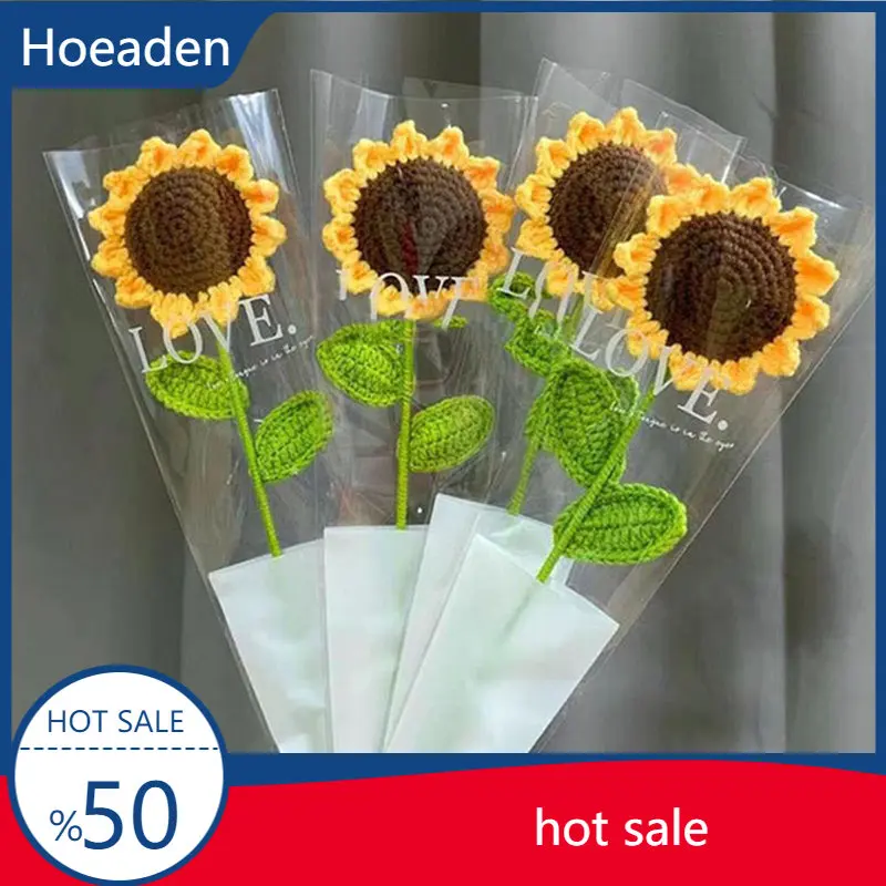 

Sunflower Tulip Carnation Simulation Flower Bouquet Wedding Party Decoration Homemade Valentine's Day Teacher's Day Gift