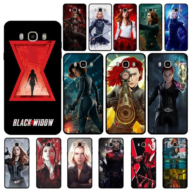 

Disney Black Widow Phone Case for Samsung J 2 3 4 5 6 7 8 prime plus 2018 2017 2016 core