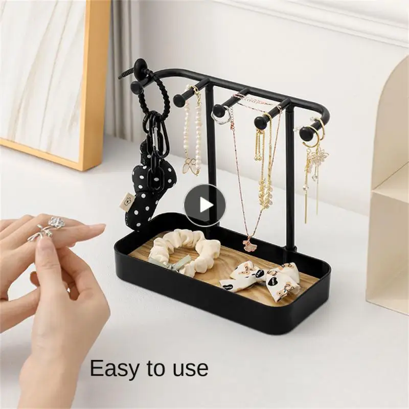 

Not Easy To Slip Tidy Up Household Large Capacity Exposure Anti-slip Jewelry Suspension Can Be Hung And Put Storage Storage Rack