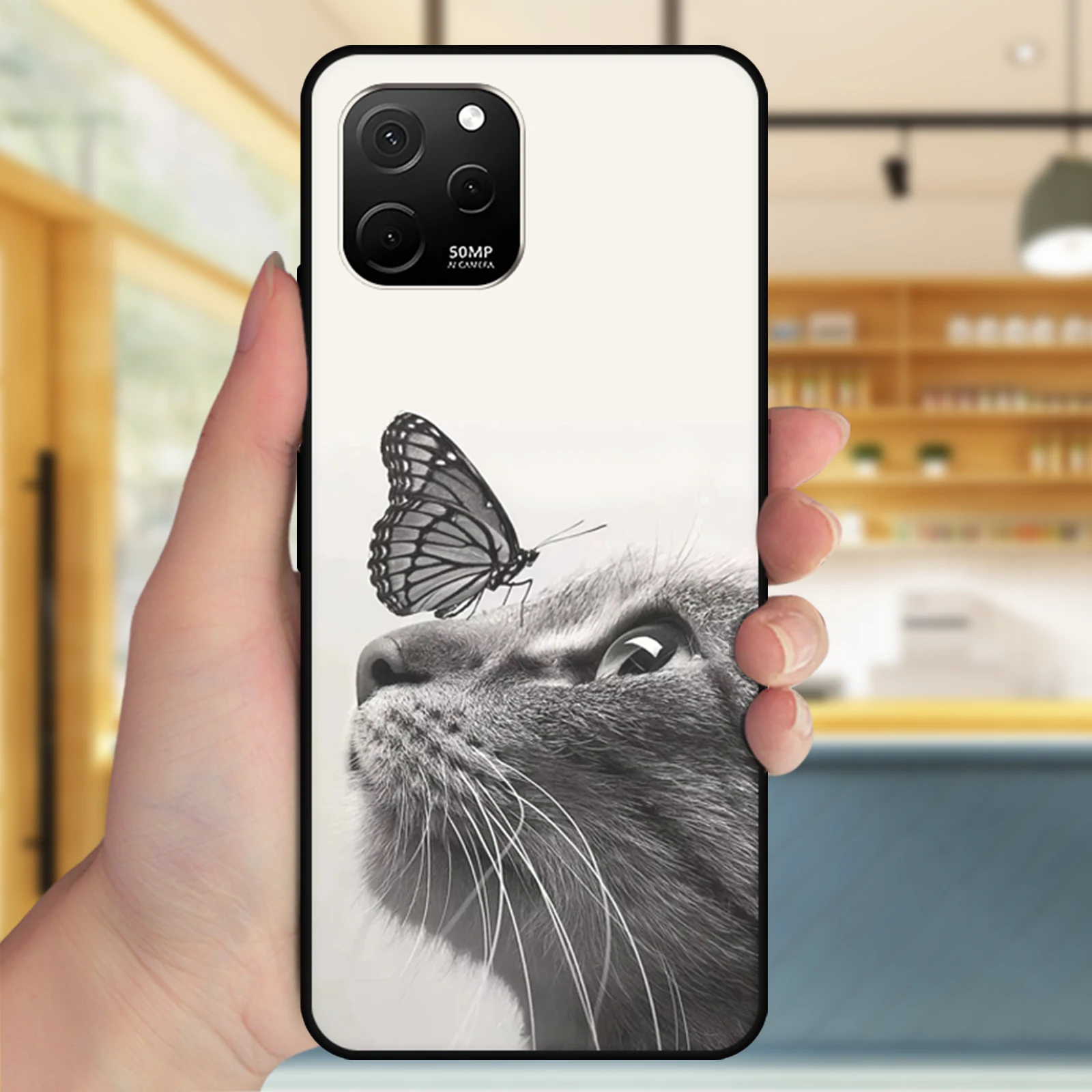 Силиконовый чехол для телефона Huawei Nova Y61 милые Чехлы Hauwei Navo Y 61 с тигром собакой