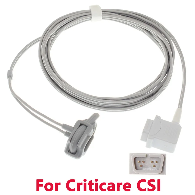 

Compatible With Spo2 Sensor Of Criticare CSI 503spot,504plus,504DX,506DX Monitor,DB9 Male-6pin1m Finger/Ear Oximetry Cable