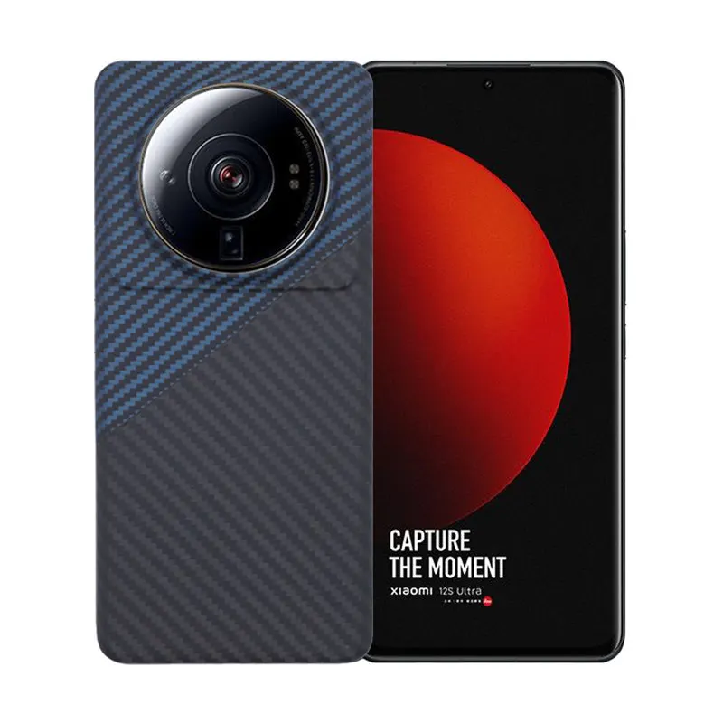 

Тонкий чехол из натурального углеродного волокна для Xiaomi 12S ультраматовый жесткий защитный чехол