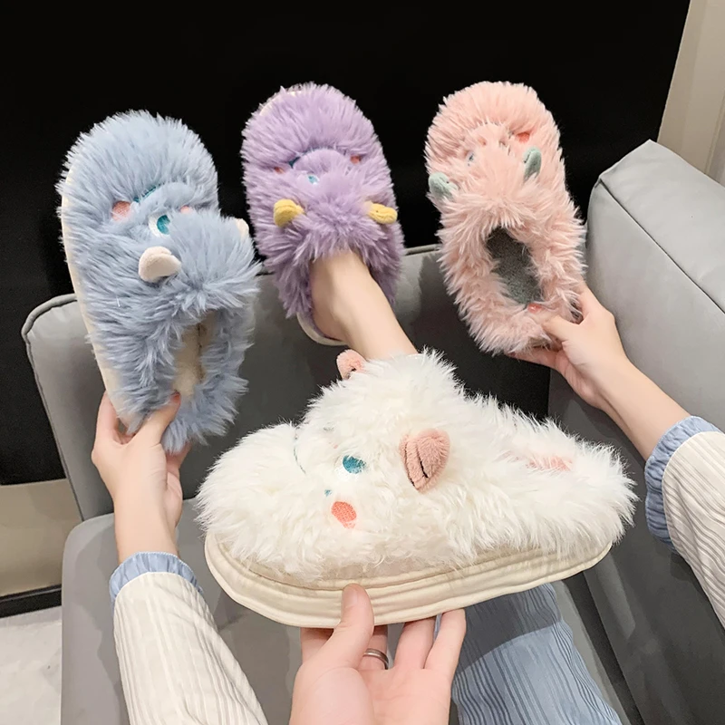 

Шлепанцы женские из флока, на меху, с плюшевой подкладкой