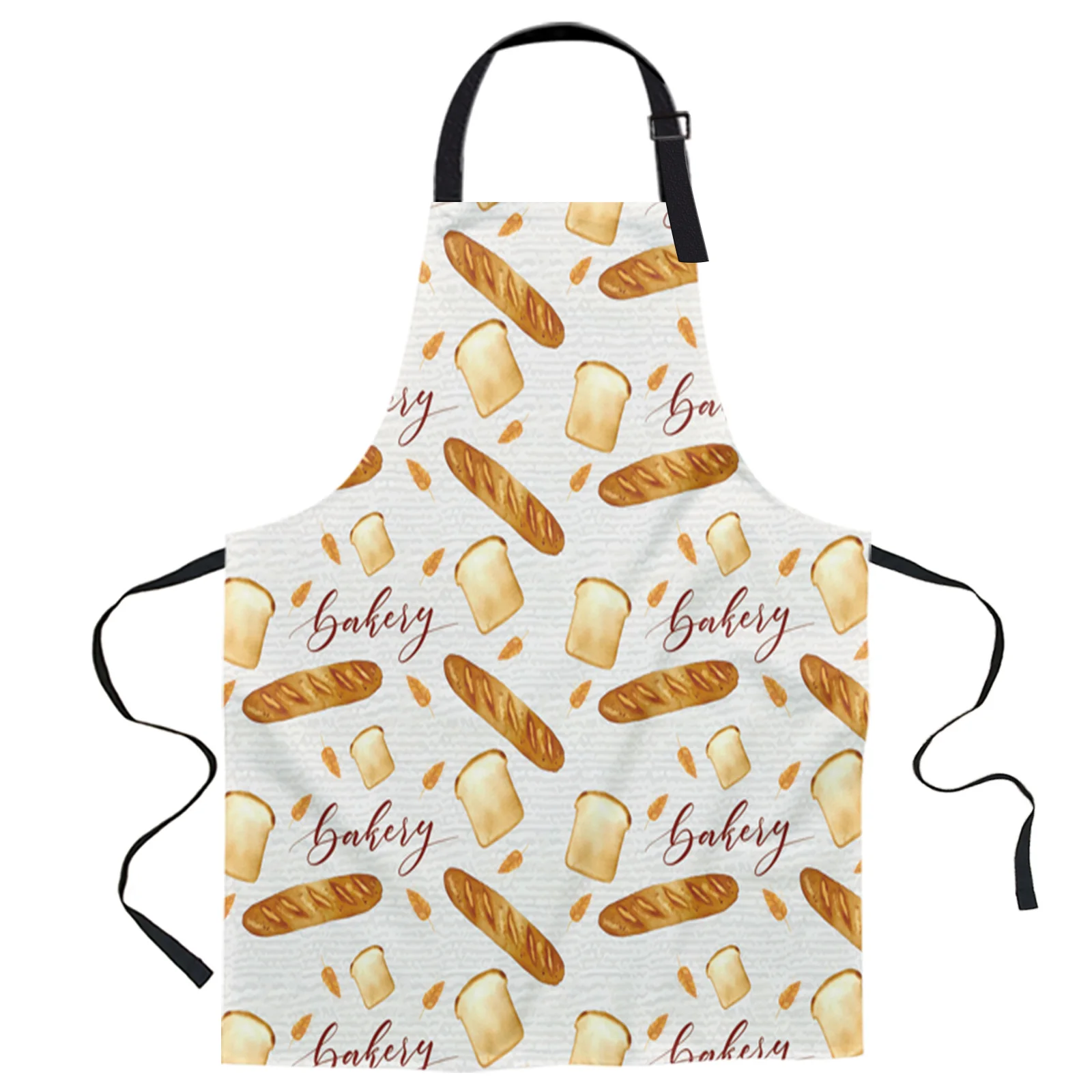 

Dessert Bread Baking Design Adjustable Canvas Kitchen Coffee Apron Ladies Couple Cooking Dining