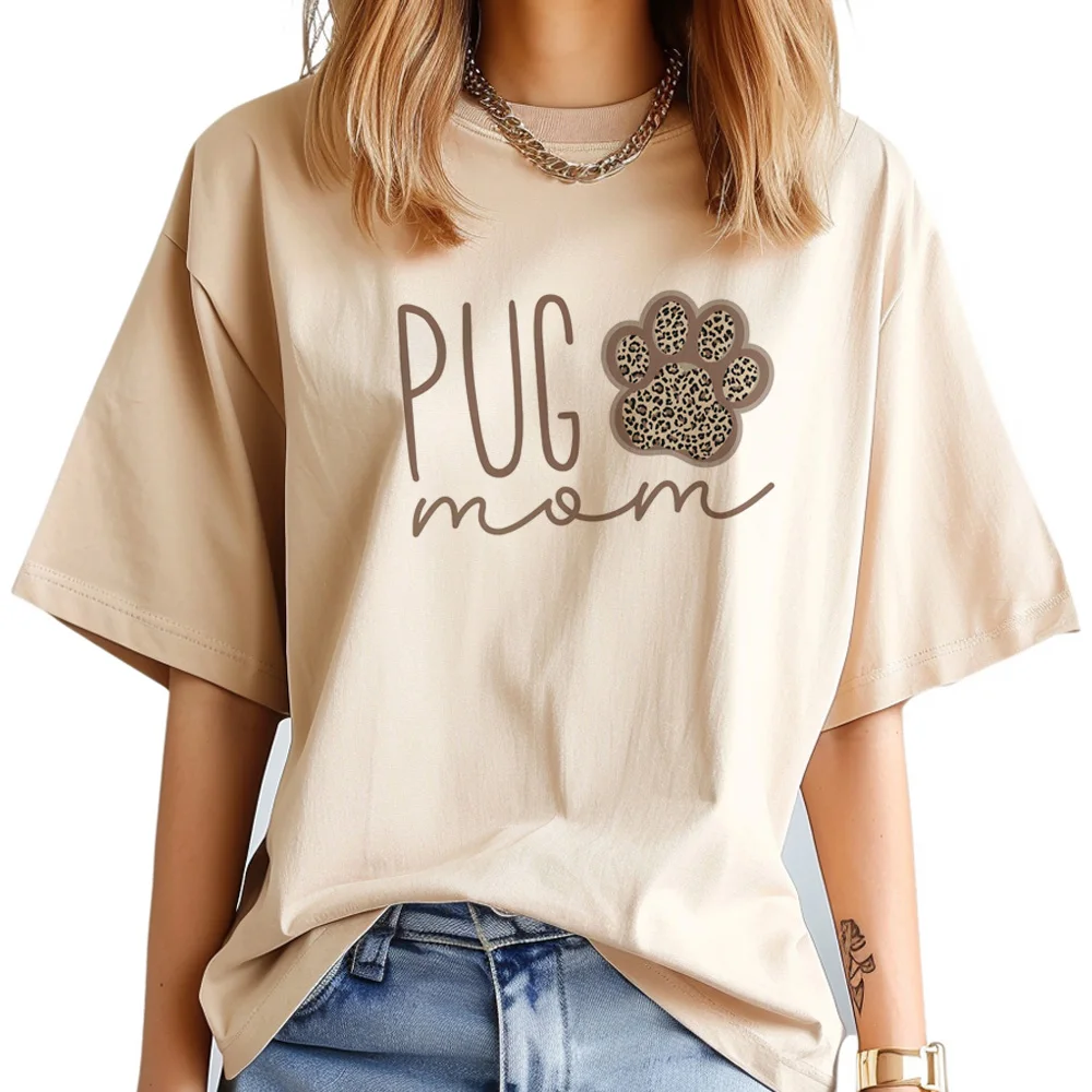 Топ для мопса женская уличная одежда футболка графическая Одежда девочек