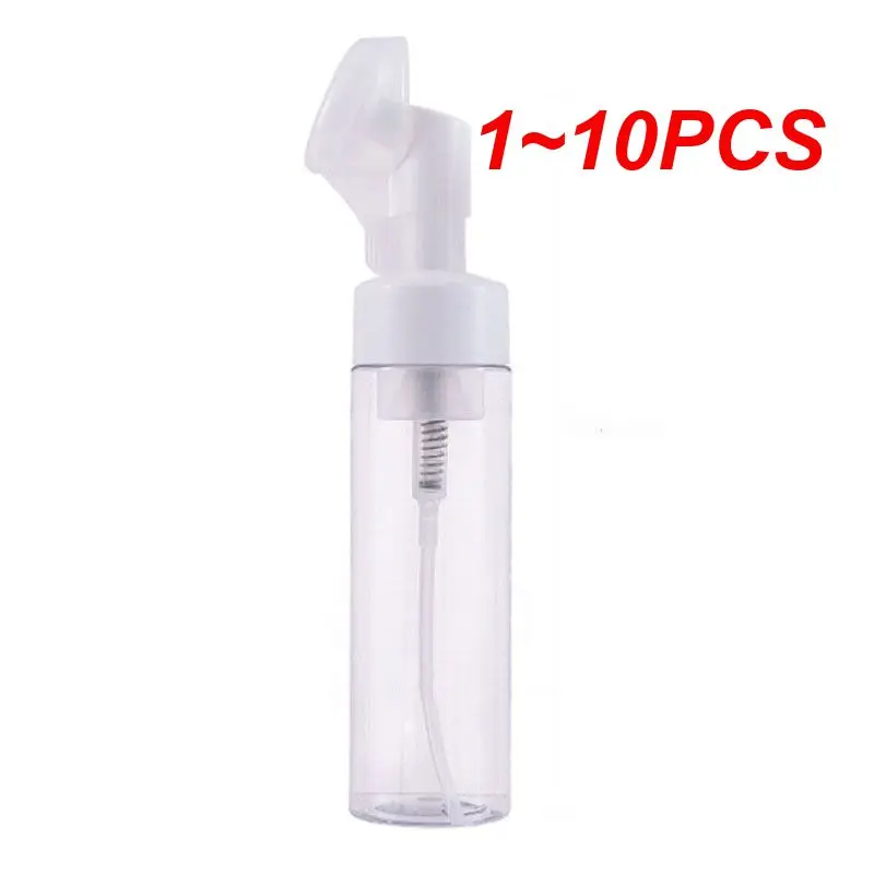 

1~10PCS Foam Bottle Facial Cleanser Mousse Liquid with Cleaning Brush Plastic Facial Cleansing Bottle Transparent