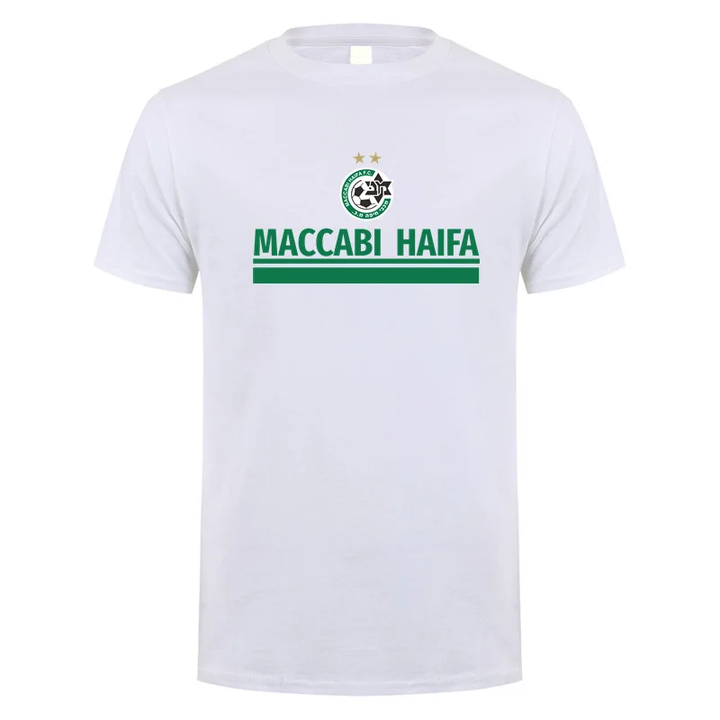 Футболка с коротким рукавом для фанатов ФК Израиль Maccabi Haifa новые летние