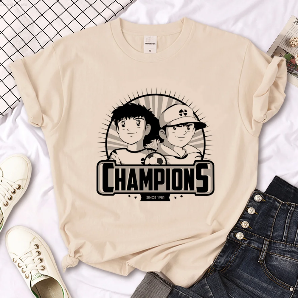 

Мужская футболка с комиксом Captain Tsubasa, Одежда Манга для мальчиков