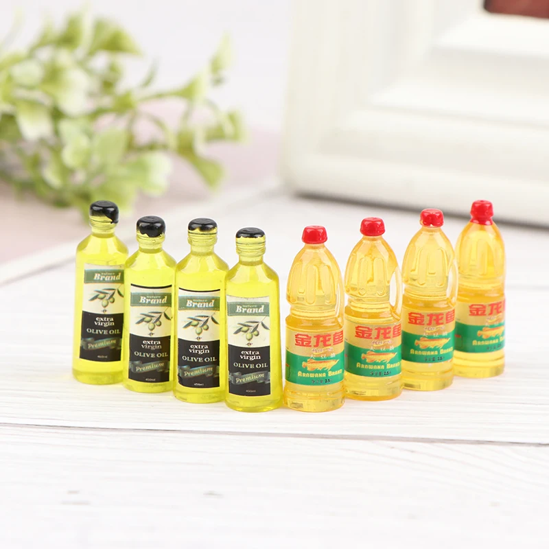 

6Pcs/set of Doll House Miniature Kitchen Olive Oil Set Kitchen Accessories