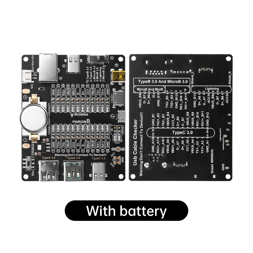 Тестер USB-кабеля, переключатель коротчения типа C, Micro-B, Type-B, тестовая плата кабеля MicroB для iOS, Android, тестовая плата, инструмент