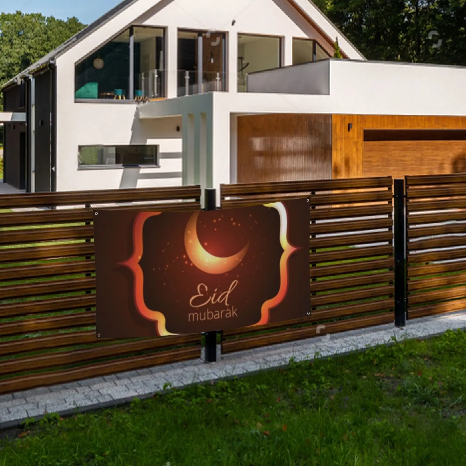 

ИД Мубарак баннер подвесное украшение мусульманский фестиваль праздник Рамадан вечерние Ник Декор