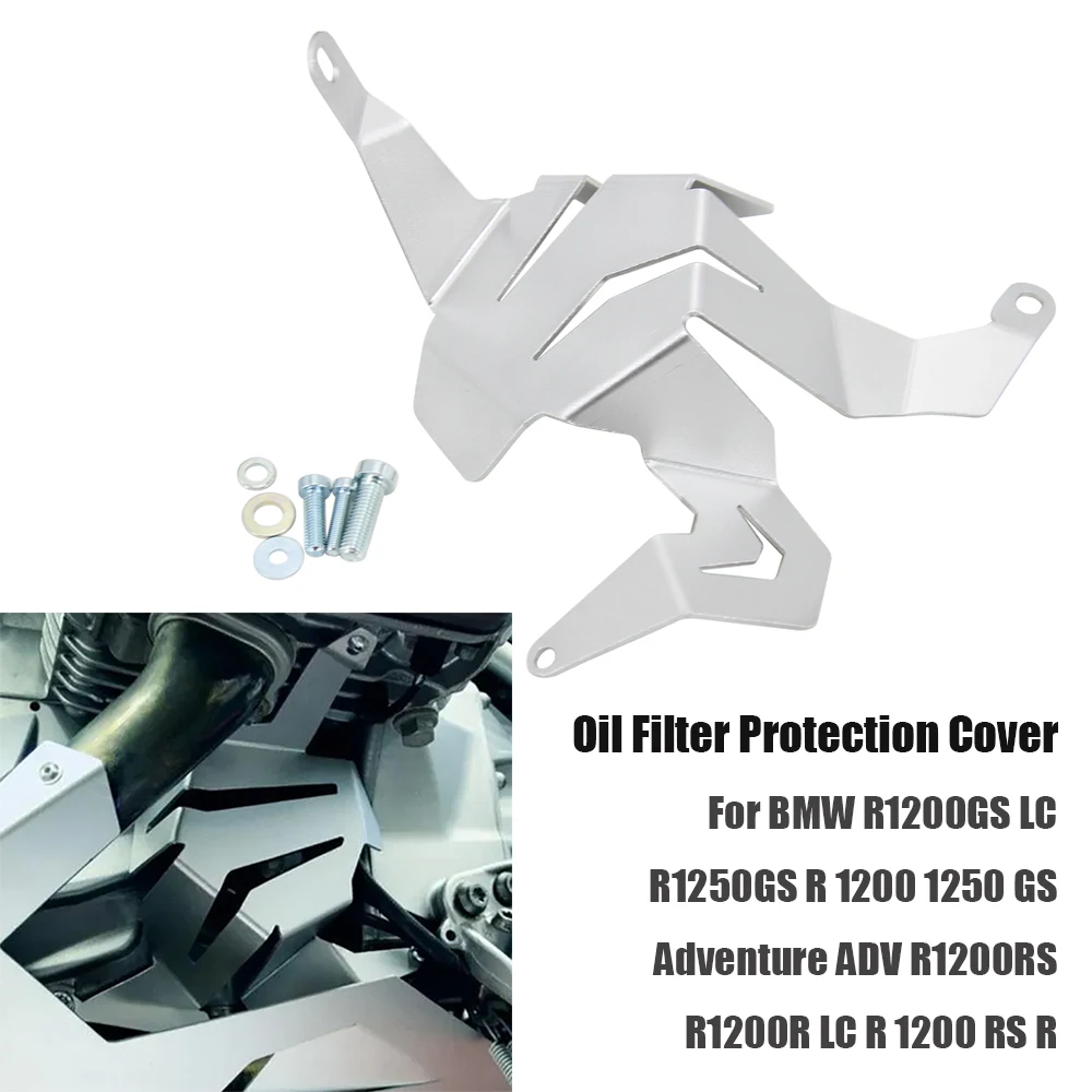 

NEW Motorcycle Oil Filter Protection Cover For BMW R1200GS LC R1250GS R 1200 1250 GS Adventure ADV R1200RS R1200R LC R 1200 RS R