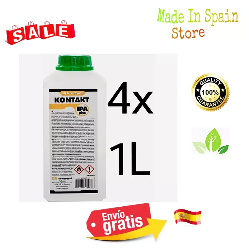 

2023NEW 4x1litre Igopropyl alcohol Igopropanol lens cleaning Pack SLR kit composed of 4 units
