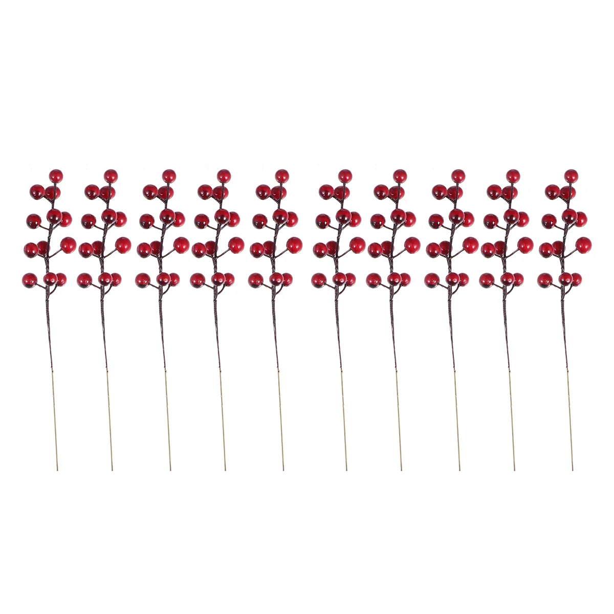 

Berry Christmas Artificial Red Picks Tree Fake Stems Branchespine Flower Decoration Berriessimulation Faux Branch Pick Stem