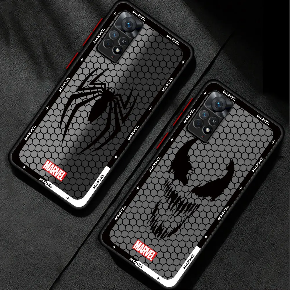 Чехол для телефона с изображением Венома Marvel Sipiderman Xiaomi Redmi Note 11 Pro 11T 10 9 11S 9S 9T 12 13 12S