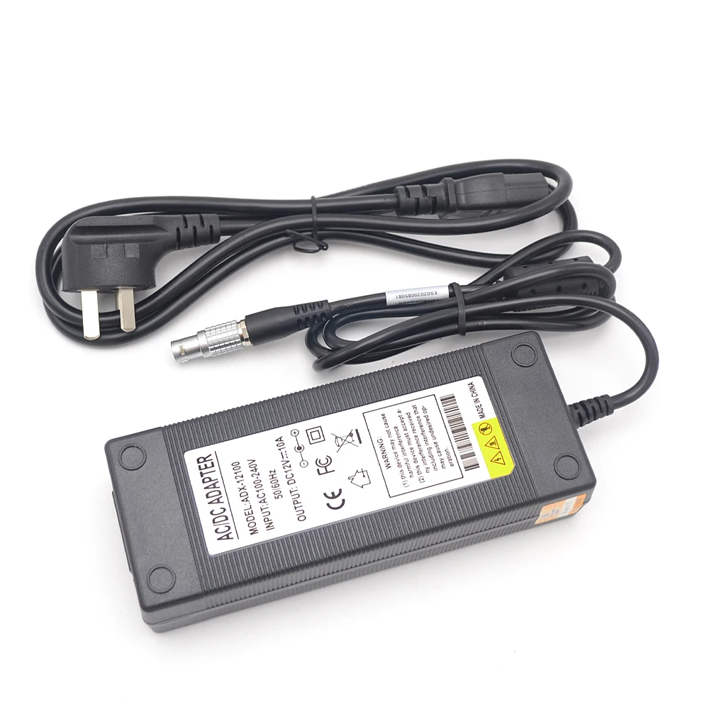 

HI-Target GPS RTK and Radio charger AC/DC Adapter 220V to 12V 10A 2Pin