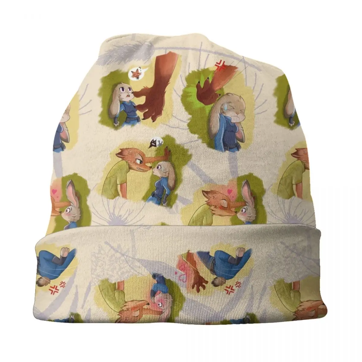 Изготовленные на заказ шапки Zootopia с героями мультфильмов Skullies унисекс зимняя