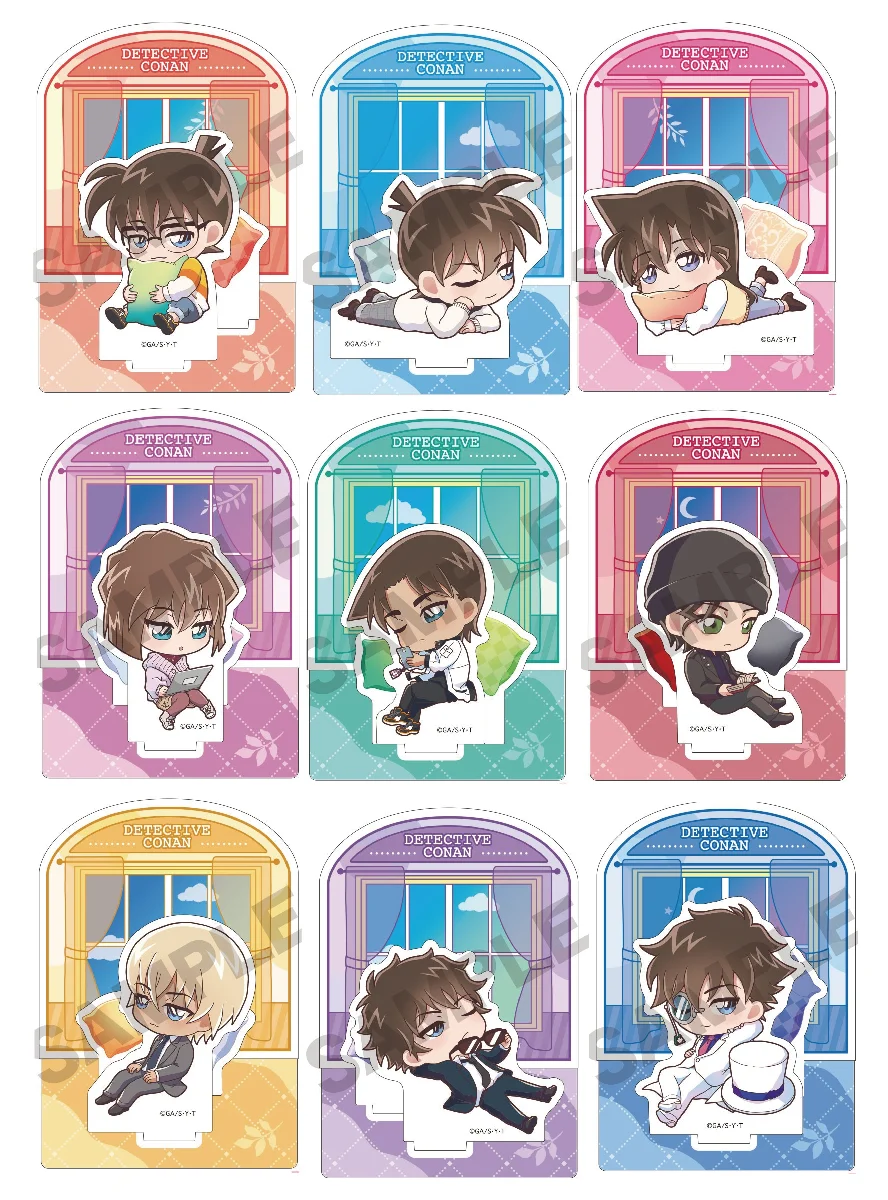 

Anime Case Closed Detective Conan Haibara Ai Mouri Ran Amuro Acrylic Stand Model Cosplay Toy Mini Action Figure Doll for Gift
