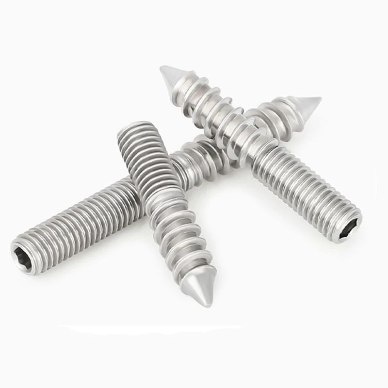 

304 Stainless Steel Hex Hexagon Socket Allen Head Tapered End Grub Bolt Cone Point Set Tip Screw
