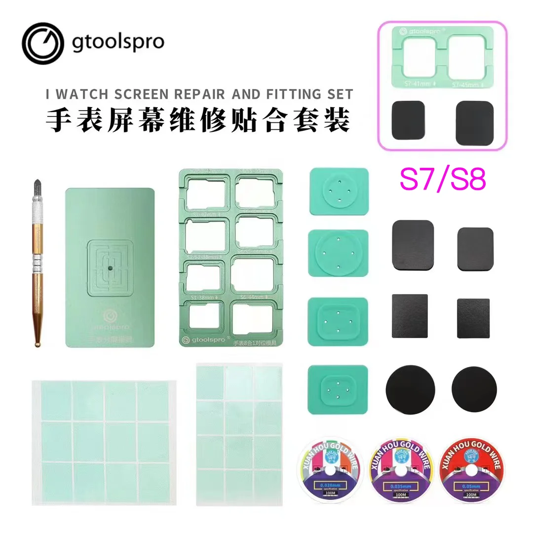 

Watch Repair Tools Set Suction Separating Mat+Mold for Apple IWatch S8 S2 S3 S4 S5 S6 S7 3845 42 40 44mm LCD Touch Glass Repair
