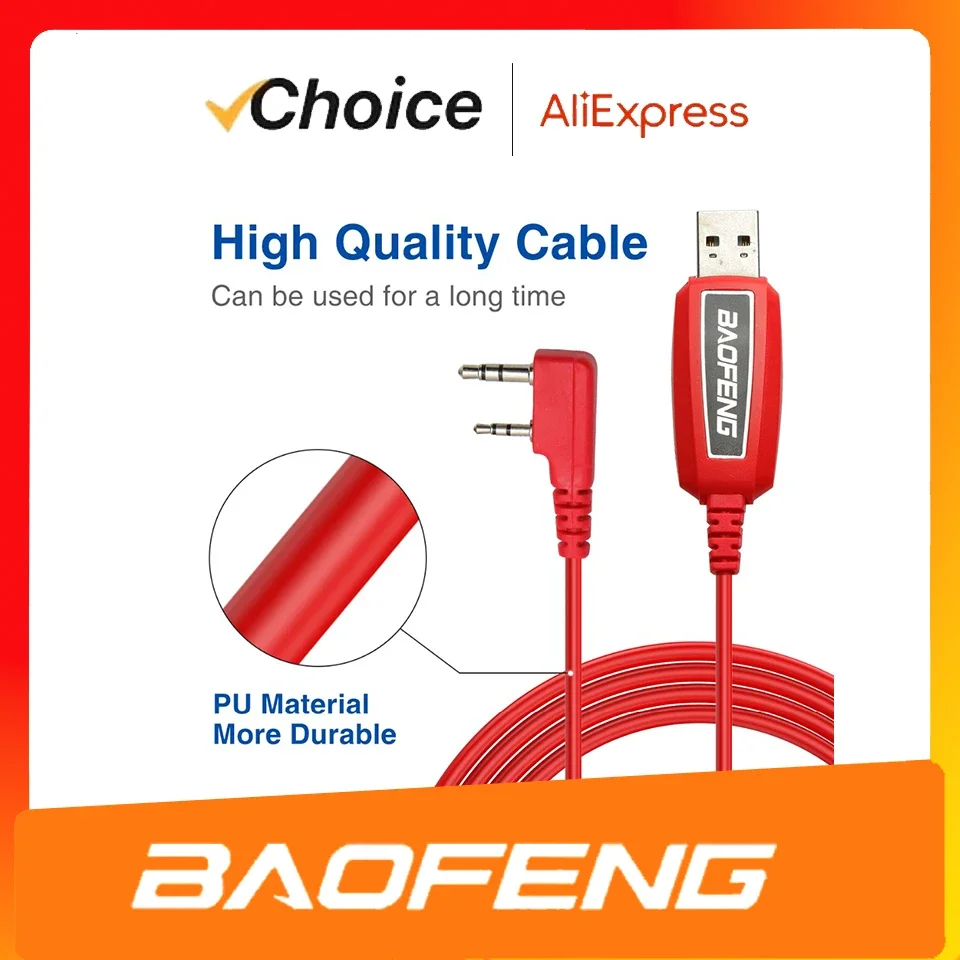 USB-кабель для программирования с CD Baofeng UV-5R 82 888S UV-S9PLUS 16 17 21 Pro Quansheng UV-13 5R Plus Walkie Talkie