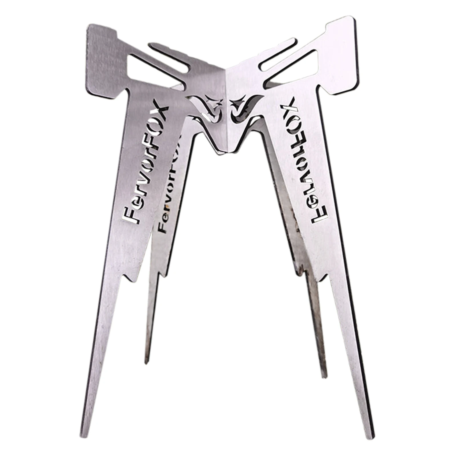 

Folding Camping Pot Support Cross Stand Trivet Stove Rack for Outdoor Camping Hiking Backpacking