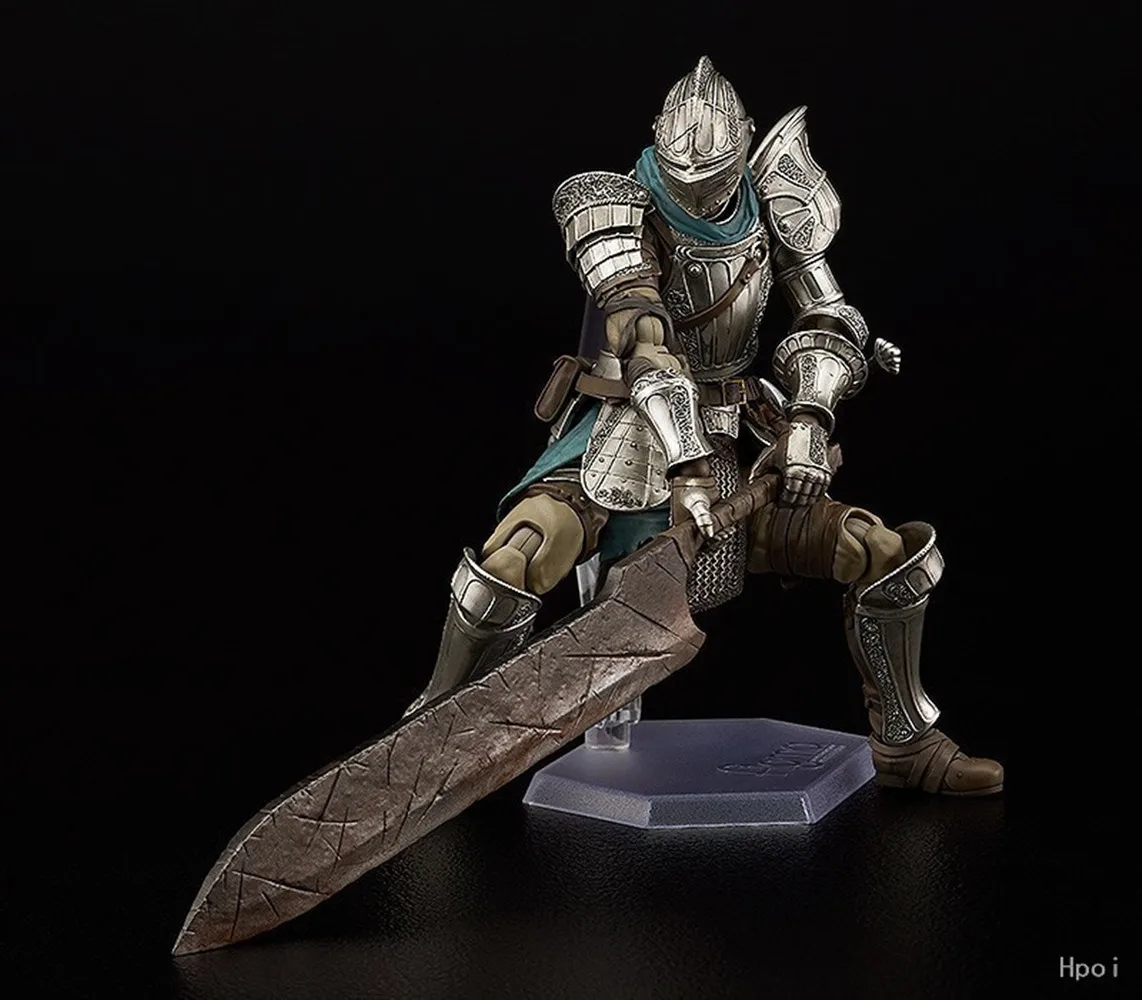 Фото Фигурка Dark Souls Figma 15 см, в рифленых доспехах, PS5, ПВХ, аниме-фигурка, модель Figma 590, коллекционная игрушка, кукла, подарок №1