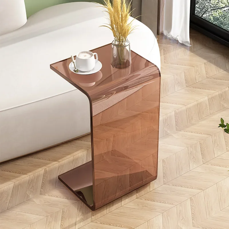 Акриловые диванные столы типа C боковой журнальный столик для гостиной эркерного