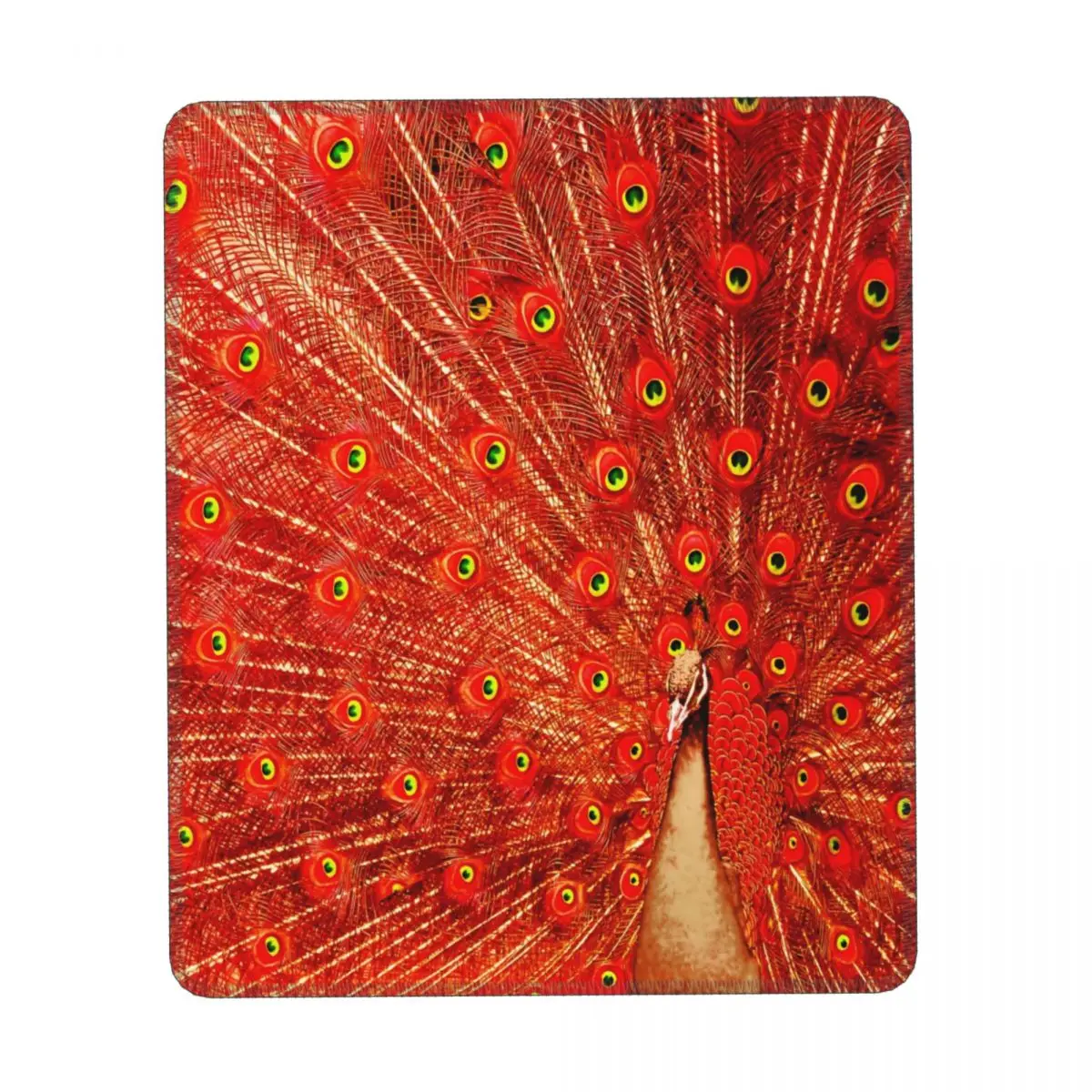 

Red Peacock Feathers Vertical Print Mouse Pad Cute Animal Desk Rubber Mousepad Rertro Anti Fatigue Cute Mouse Pads