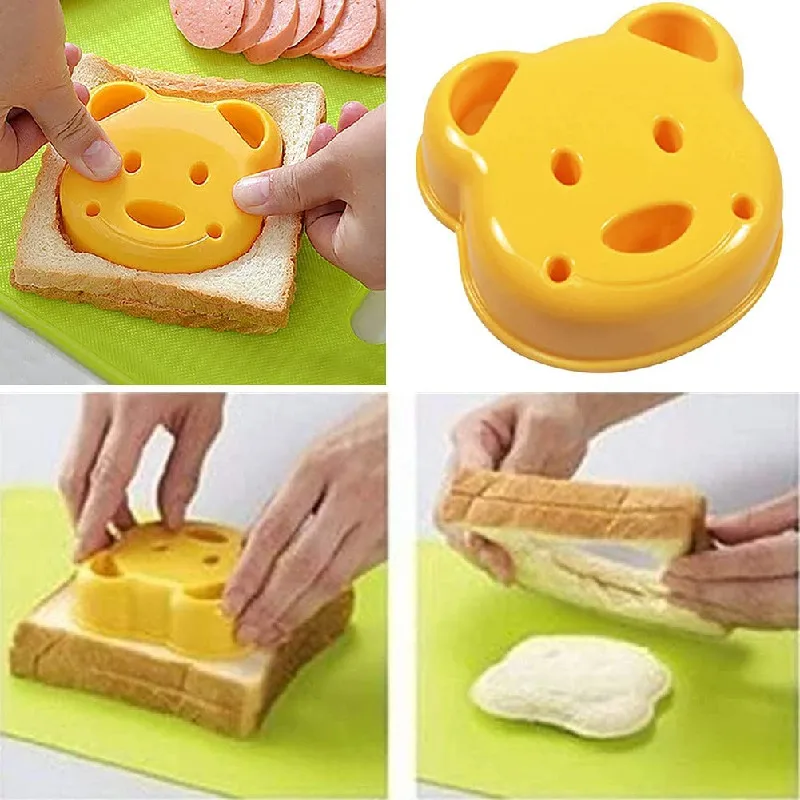 

Teddy Bear Sandwich Mold Toast Bread Making Cutter Mould Cute Baking Pastry Tools Children Interesting Food Kitchen Accessories