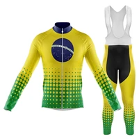 brazil spring and fall 2022 new men long sleeve cycling jersey set mountian bicycle clothing wear ropa ciclismo racing bike suit