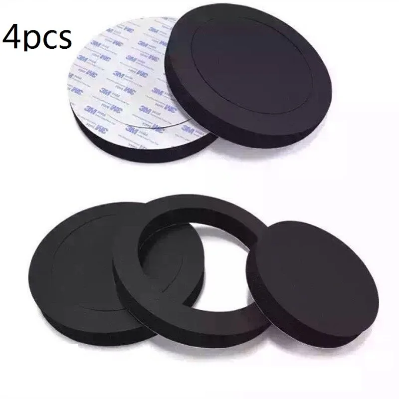 

4pcs Universal Car Speaker Ring Sound Insulation Accessories Auto Audio Enhancer System Soundproof Bass Door Trim Self Adhesive