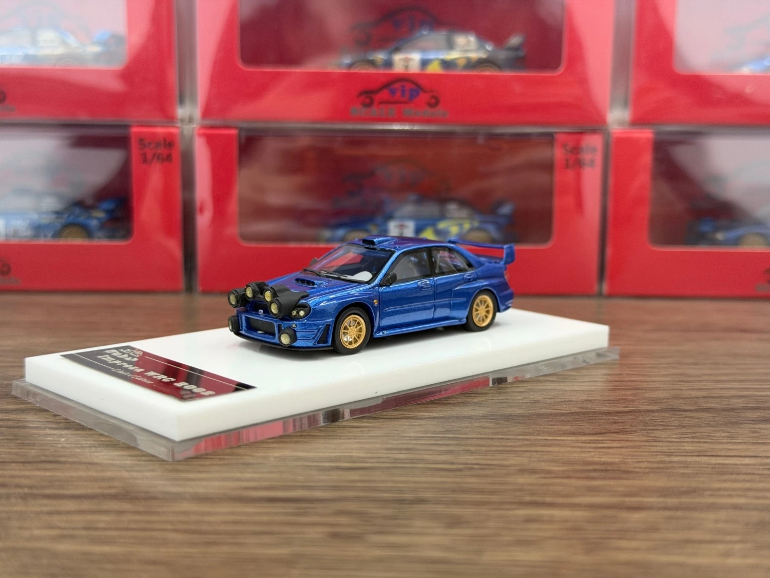 Фото Готовые акции Vip 1:64 Impreza WRC Коллекция из смолы Подарочная масштабная модель автомобиля №4