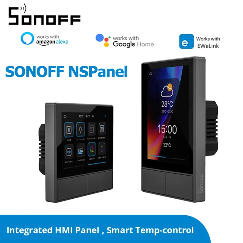 

Умный настенный Wi-Fi переключатель SONOFF NSPanel, термостат для умного дома, управление через Alexa Google Home Alice