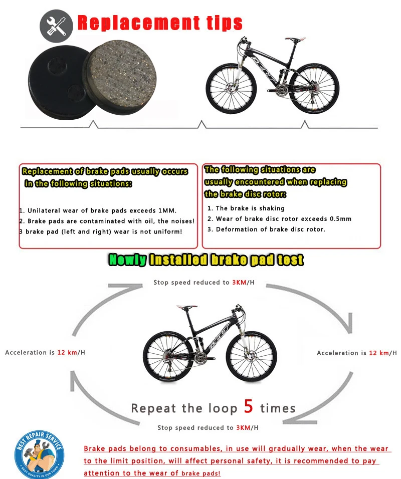 DELT 4-пары велосипедных дисковых тормозных колодок для ZOOM CMD-5 CMD-7 M365