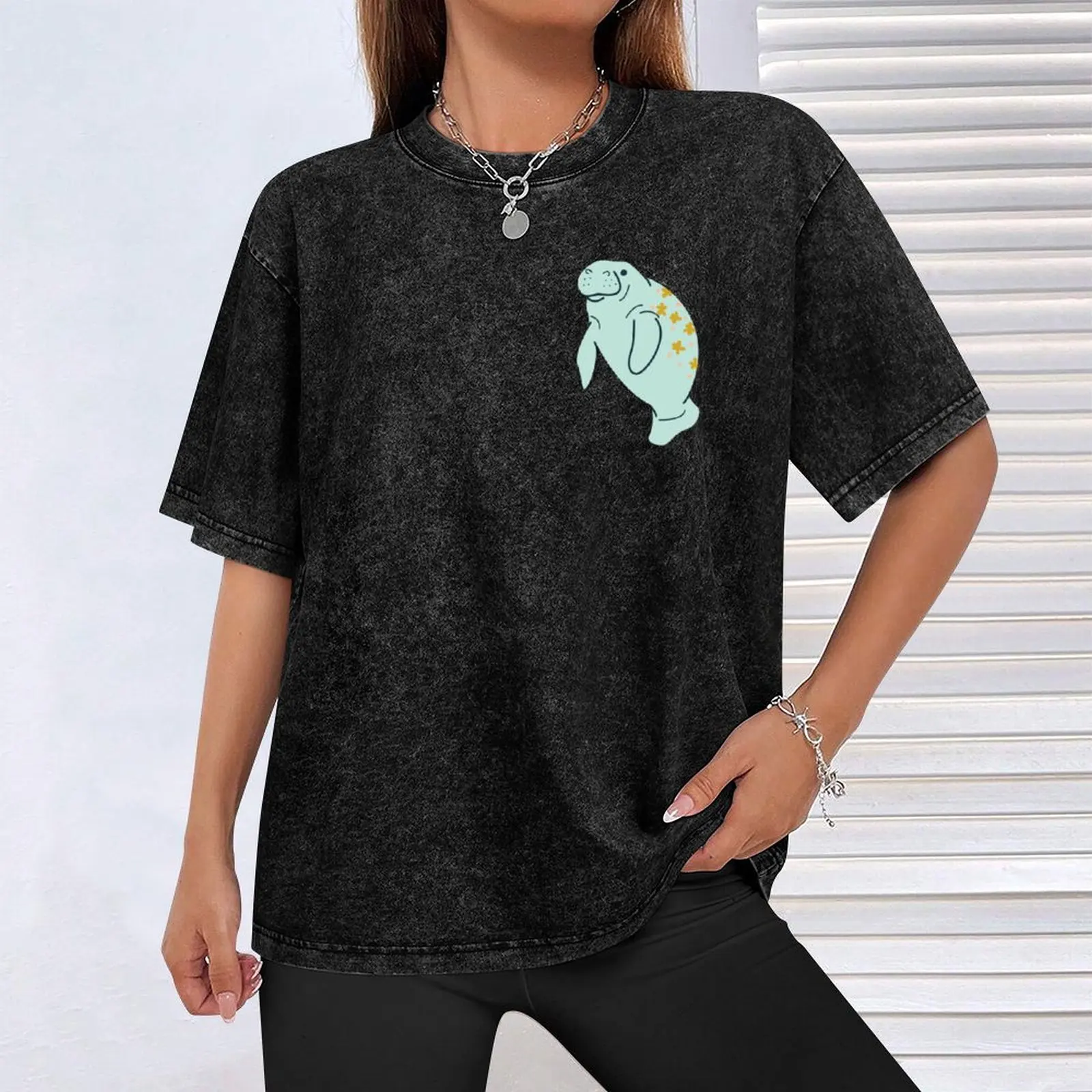 Oh the Hue-Manatee: бирюзовая футболка на заказ мужские футболки большого размера с