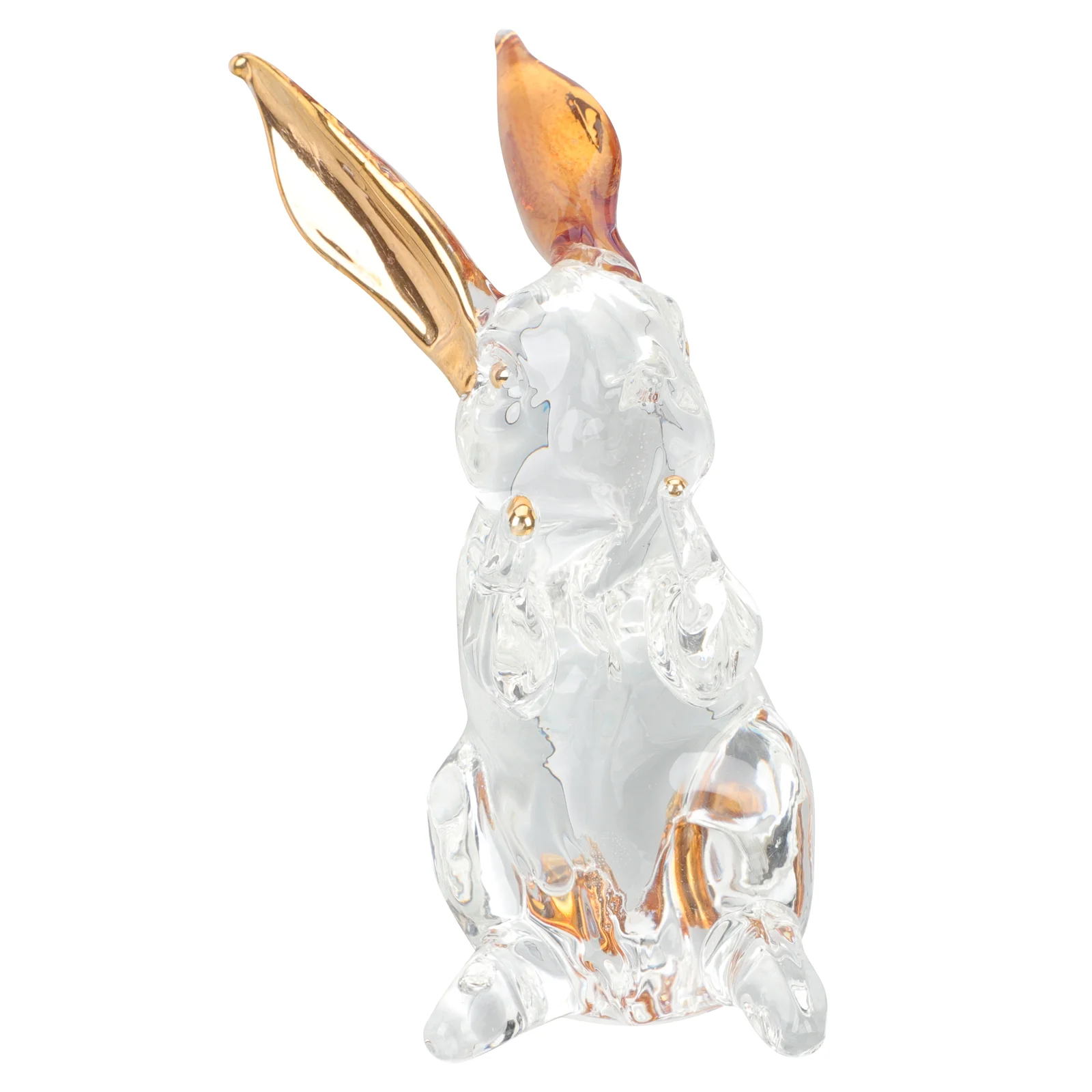 

Rabbitbunny Figurines Crystal Statue Animal Figurine Blown Garden Hand Decor Paperweightornament Ornaments Easter Sculpture