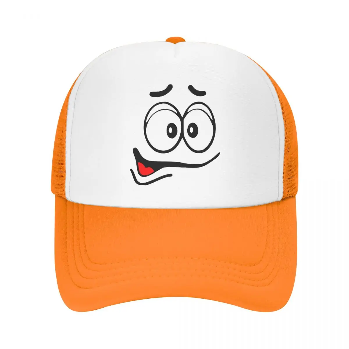 

Personalized Cartoon Chocolate Orange Candy Faces Baseball Cap Hip Hop Women Men's Adjustable Trucker Hat Summer Snapback Caps