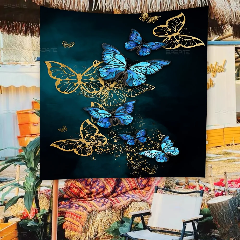 Абстрактное искусство бабочки и цветов большой размер магазин художественная