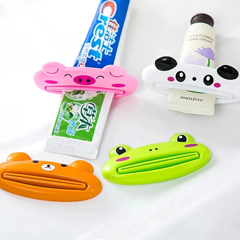

5Pcs Cartoon Toothpaste Squeezer Oral Care Tube Cosmetics Rolling For Bathroom Supplies Cleanser Press Tooth Home Paste Holder