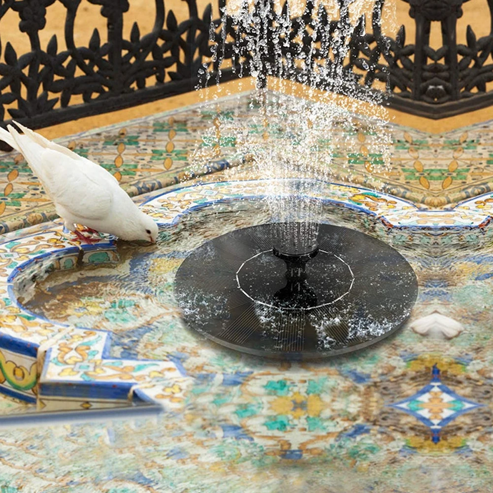 

Плавающий насос для фонтанов на солнечной панели, уличное украшение для бассейна, пруда, сада, парка, насос для водяного фонтана