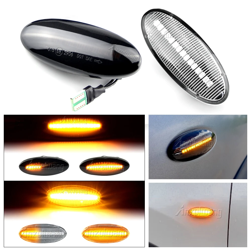 

Для Nissan Qashqai Dualis Evalia Interstar March Micra Navara Note X-Trail LEAF Dynamic LED Side Marker указатели поворота