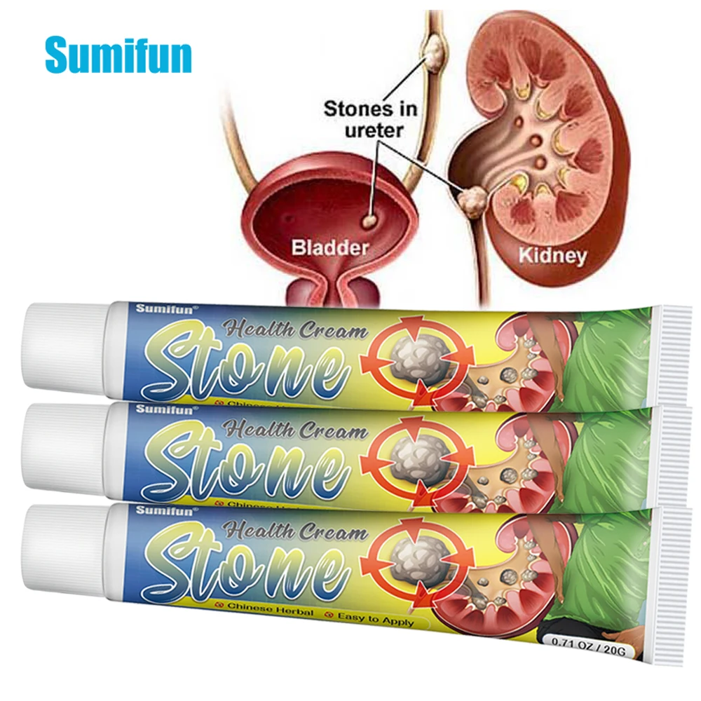 

Sumifun 1/3pcs Kidney Stones Removal Cream Treat Gallstones Renal Calculus Herbal Ointment Urolithiasis Kidney Health Care 20g